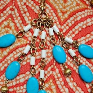 Gold and Turquoise Necklace
